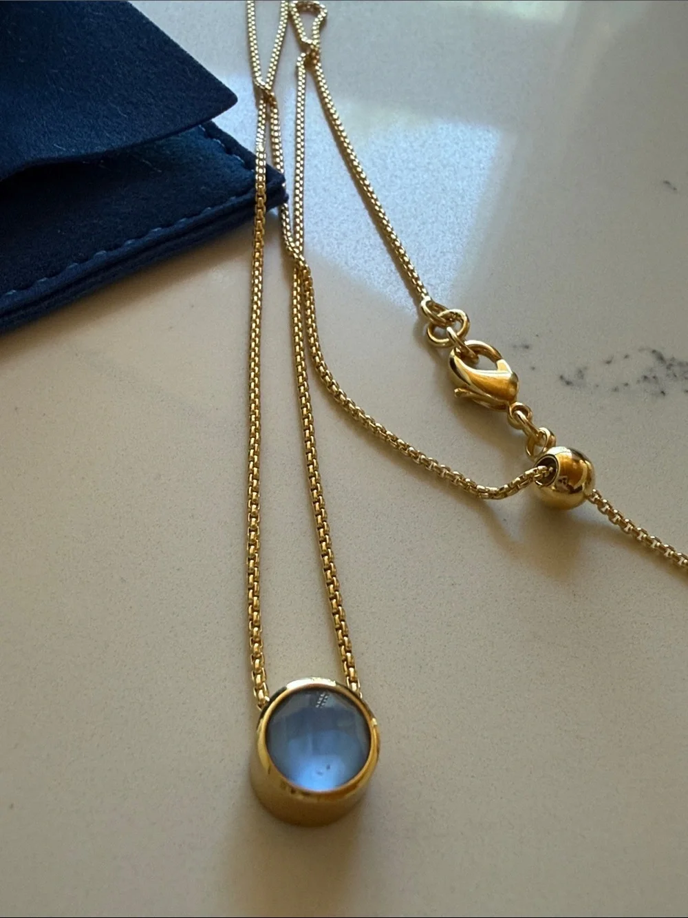 Dean Davidson Signature Midi Knockout Pendant in color Celestial Blue NEW